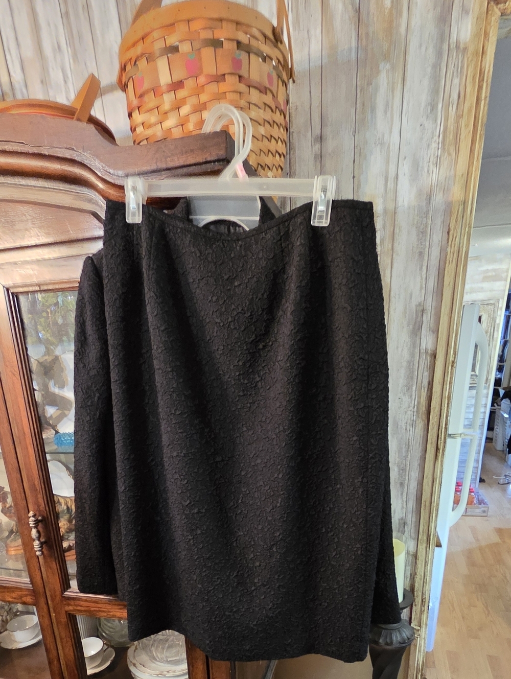 Kasper Women's Black Textured Suit (12) - Picture 5 of 7